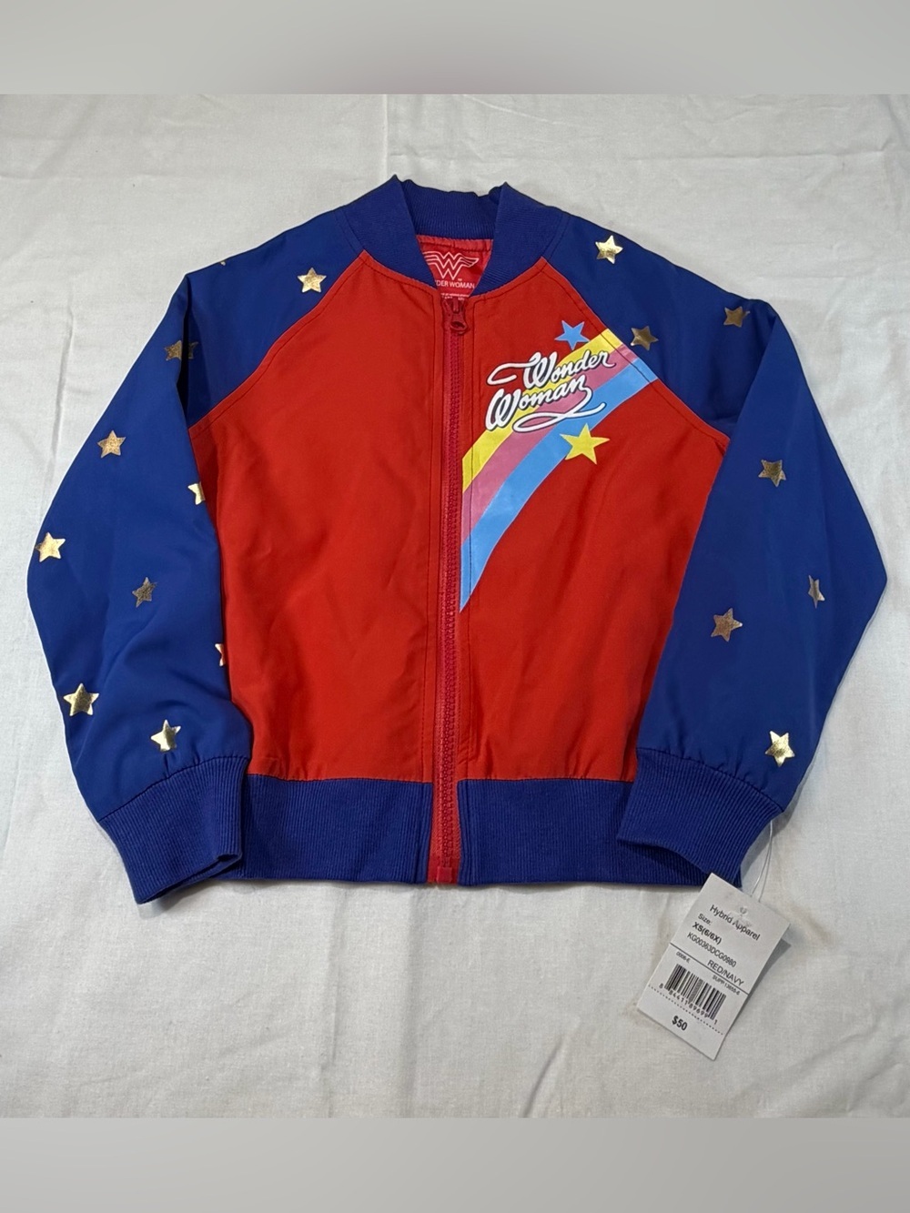 DC Wonder Woman Red and Blue Kids Jacket